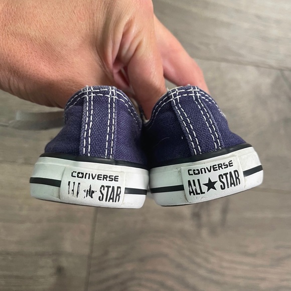 Converse All Star Navy Purple Infant Sneakers - Picture 6 of 10